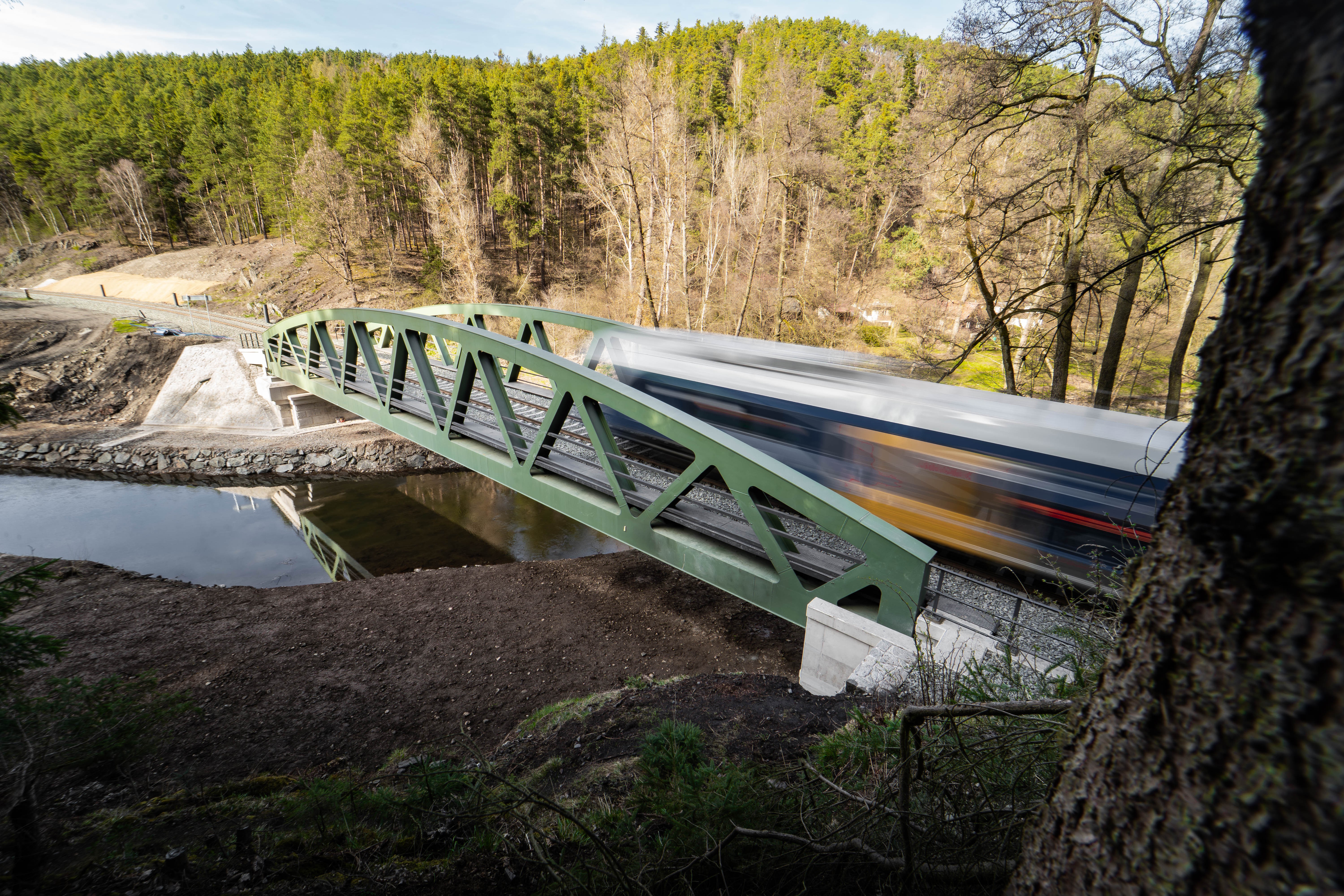 Mosty Záboří - Rekonstrukce mostů v km 35,826 a 37,480 trati Plzeň - Žatec